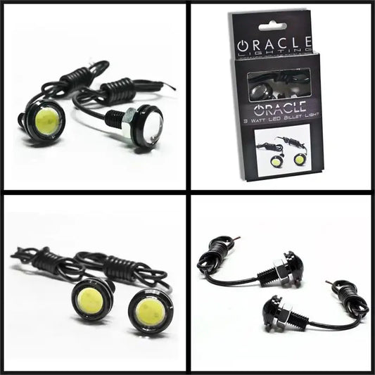 3W Universal CREE LED Billet Bolt Lights (Pair) by ORACLE Lighting