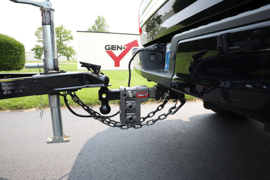 MEGA-DUTY 2" Shank 10" Drop 2K TW 16K Hitch with Dual-Ball & Pintle Lock by GEN-Y Hitch