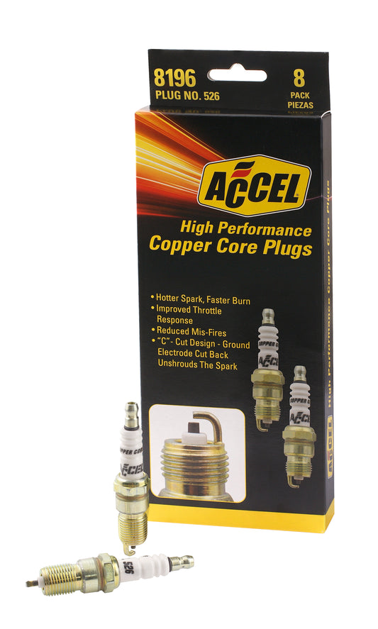 14mm Thread - .708 in Reach - Heat Range 6 - 2 Pack of 0526-4 by ACCEL