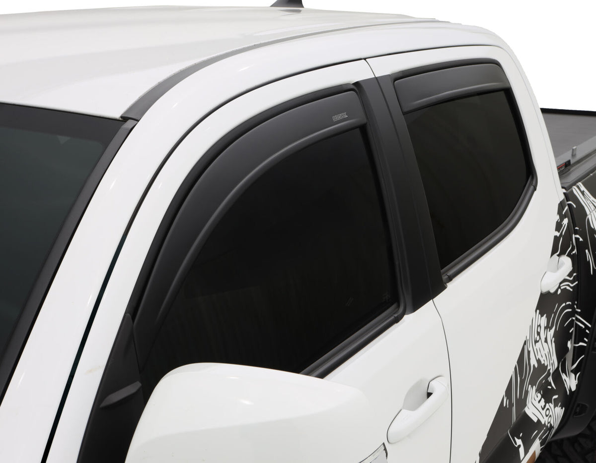 Husky Liners Low Profile Ventvisor Deflector; Matte Black; Outside Mount; 4 pc. – Fits 2005–2015 Toyota Tacoma