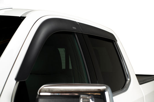 Husky Liners Low Profile Ventvisor Deflector; Matte Black; Outside Mount; 4 pc. – Fits 2019–2025 Chevrolet Silverado / 2019–2025 GMC Sierra