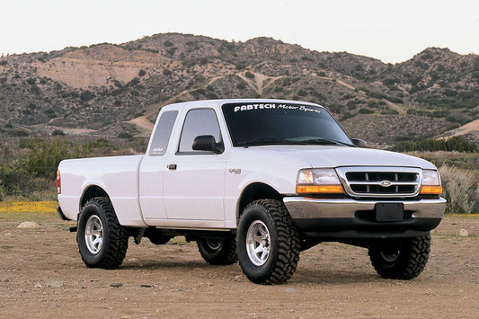 2.5" PERF SYS W/PERF SHKS 98-08 FORD RANGER 2WD COIL SPRING FRONT SUSP W/4CYL&3. by Fabtech