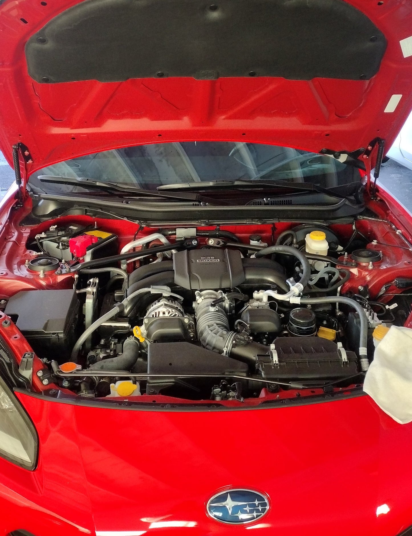 OLM Carbon Fiber Wrapped Hood Struts - 2022+ BRZ/86 by OLM
