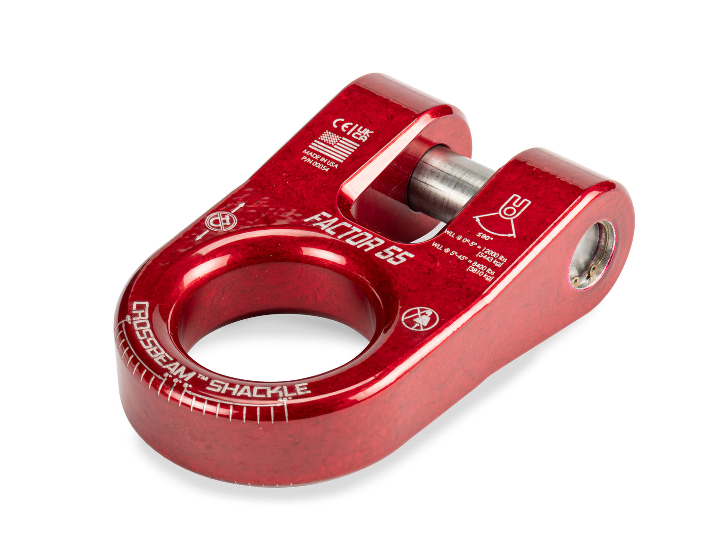 CROSSBEAM SHACKLE RED by Factor 55