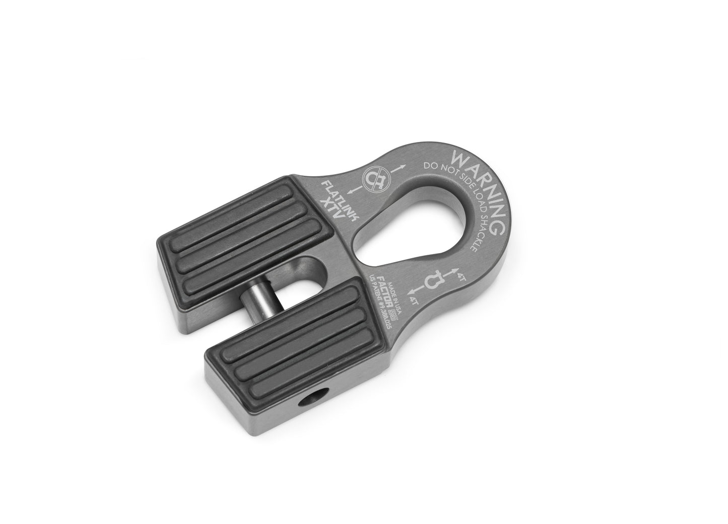 FLATLINK XTV WINCH SHACKLE MOUNT -- GRAY by Factor 55