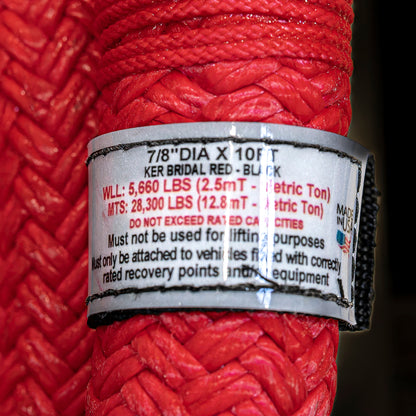 EXTREME DUTY KINETIC ENERGY ROPE 7/8IN DIA x 10FT by Factor 55