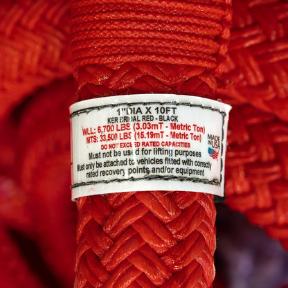 EXTREME DUTY KINETIC ENERGY ROPE 1IN DIA x 10FT by Factor 55