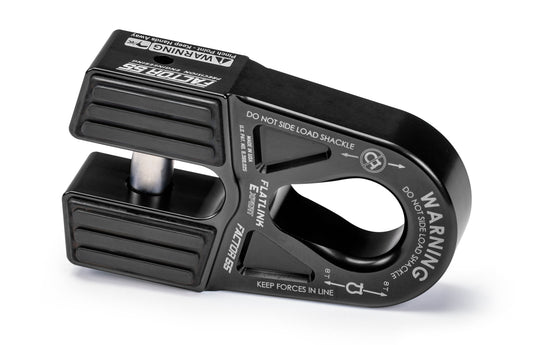 FLATLINK "E" EXPERT WINCH SHACKLE MOUNT -- BLACK by Factor 55