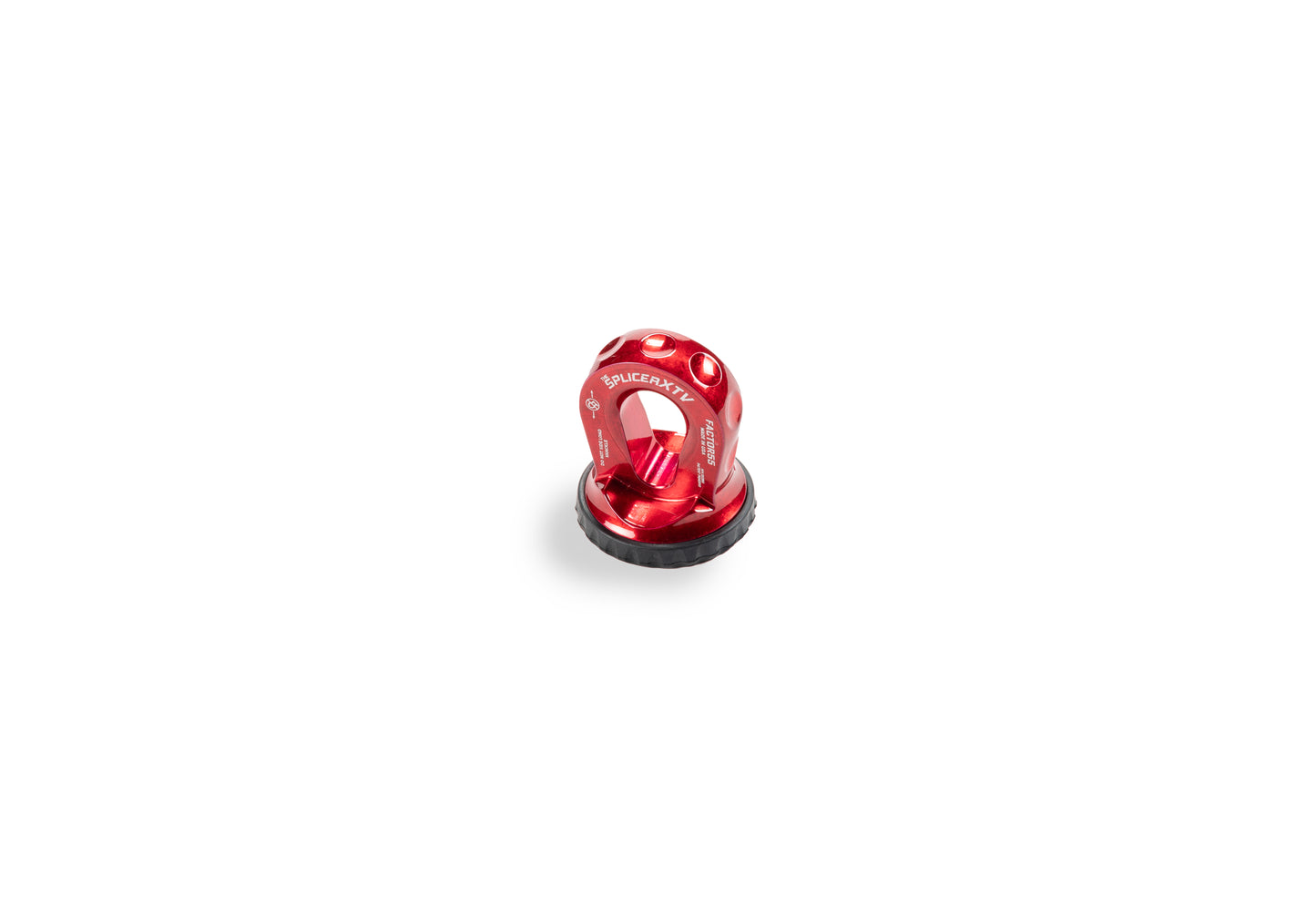SPLICER XTV 3/16-1/4" SYNTHETIC ROPE SPLICE-ON SHACKLE MOUNT -- RED by Factor 55