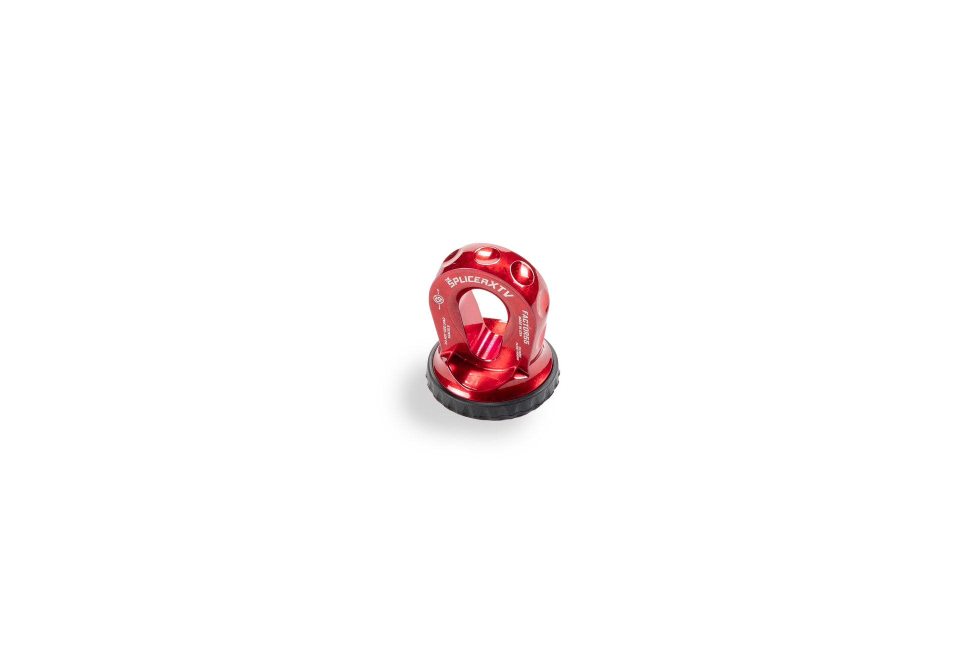 SPLICER XTV 3/16-1/4" SYNTHETIC ROPE SPLICE-ON SHACKLE MOUNT -- RED by Factor 55