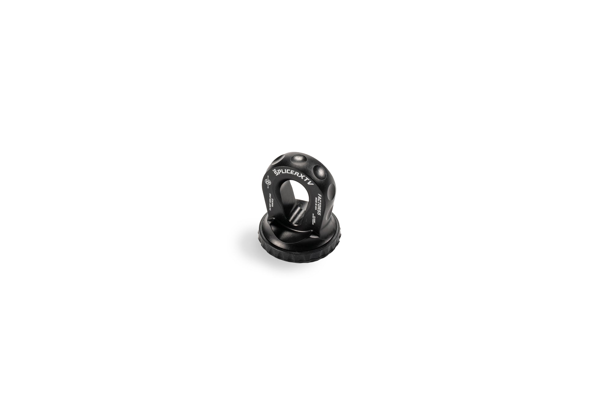 SPLICER XTV 3/16-1/4" SYNTHETIC ROPE SPLICE-ON SHACKLE MOUNT -- BLACK by Factor 55
