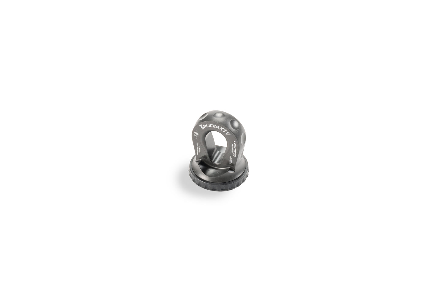 SPLICER XTV 3/16-1/4" SYNTHETIC ROPE SPLICE-ON SHACKLE MOUNT -- GRAY by Factor 55