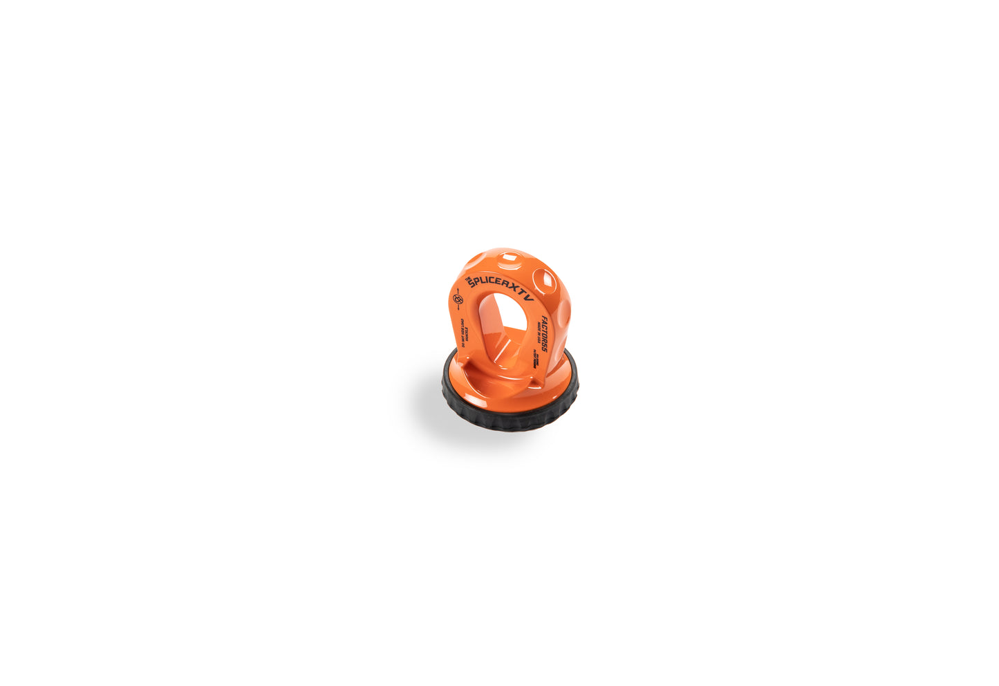 SPLICER XTV 3/16-1/4" SYNTHETIC ROPE SPLICE-ON SHACKLE MOUNT -- ORANGE by Factor 55