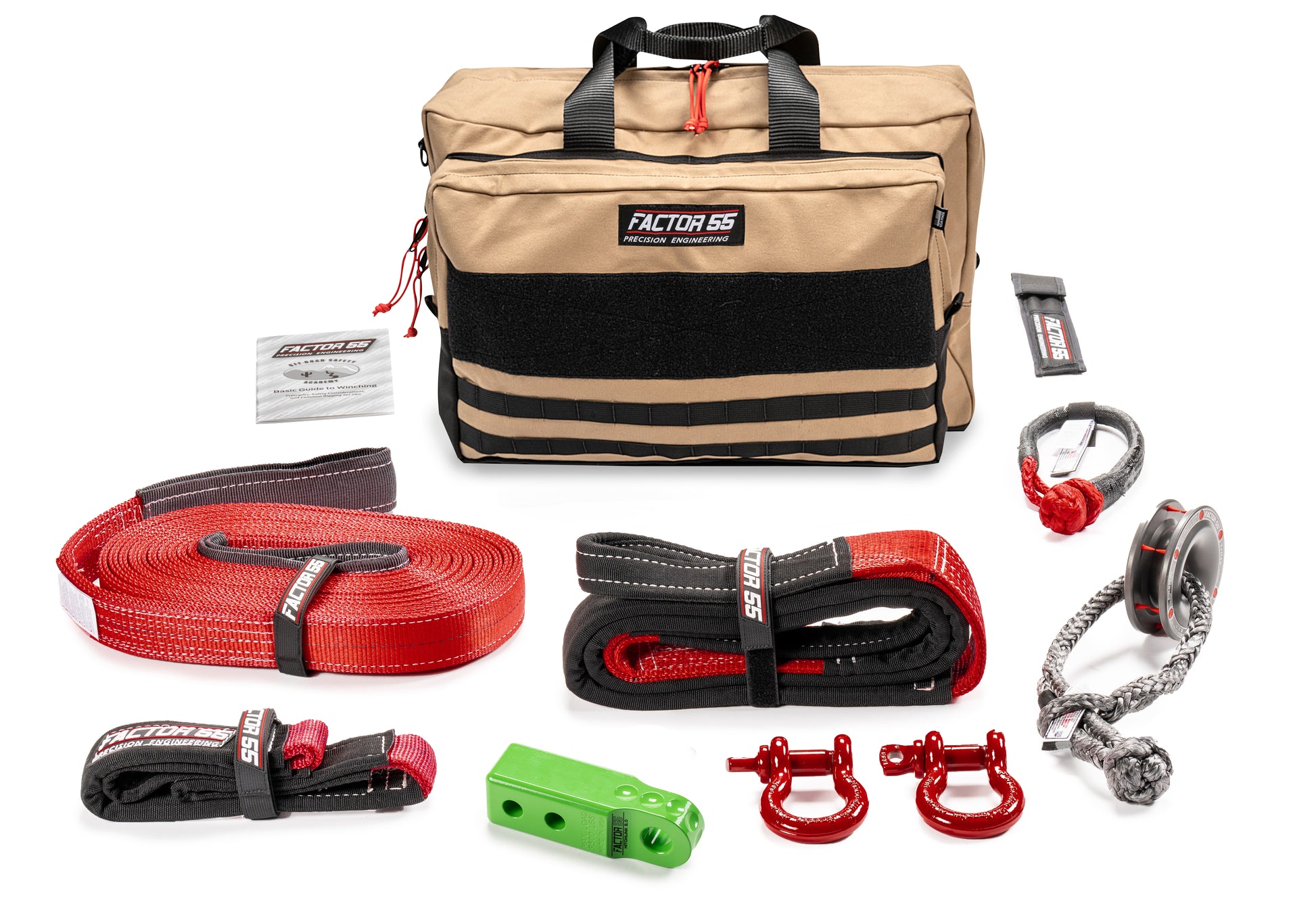SAWTOOTH WINCH ACCESSORY KIT (GREEN HITCHLINK AND LARGE BAG) by Factor 55