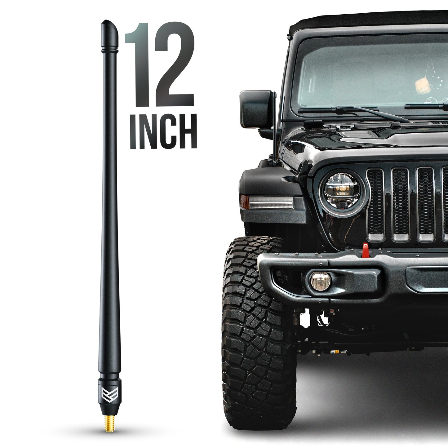 JEEP TUFFLOCK® FLEXIBLE ANTENNA (12 INCH) by Ronin Factory