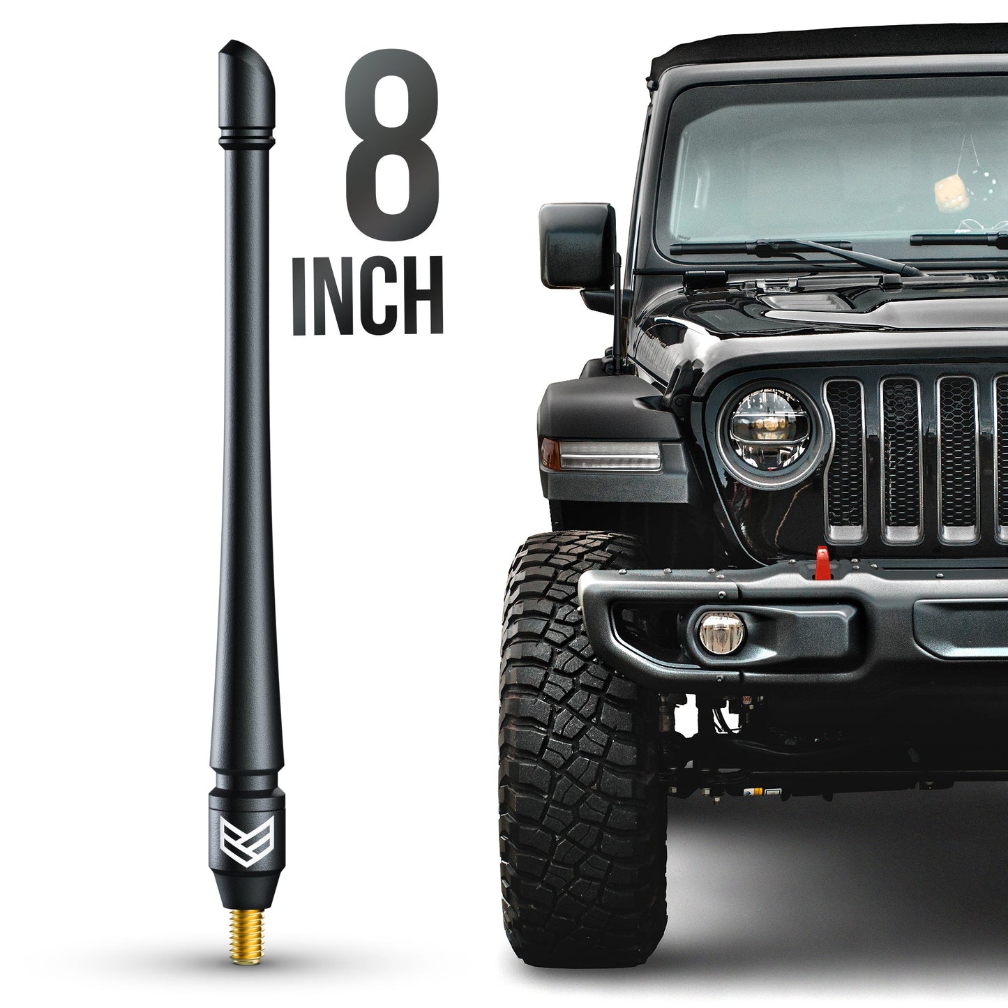 JEEP TUFFGUARD™ FLEXIBLE ANTENNA (8 INCH) by Ronin Factory