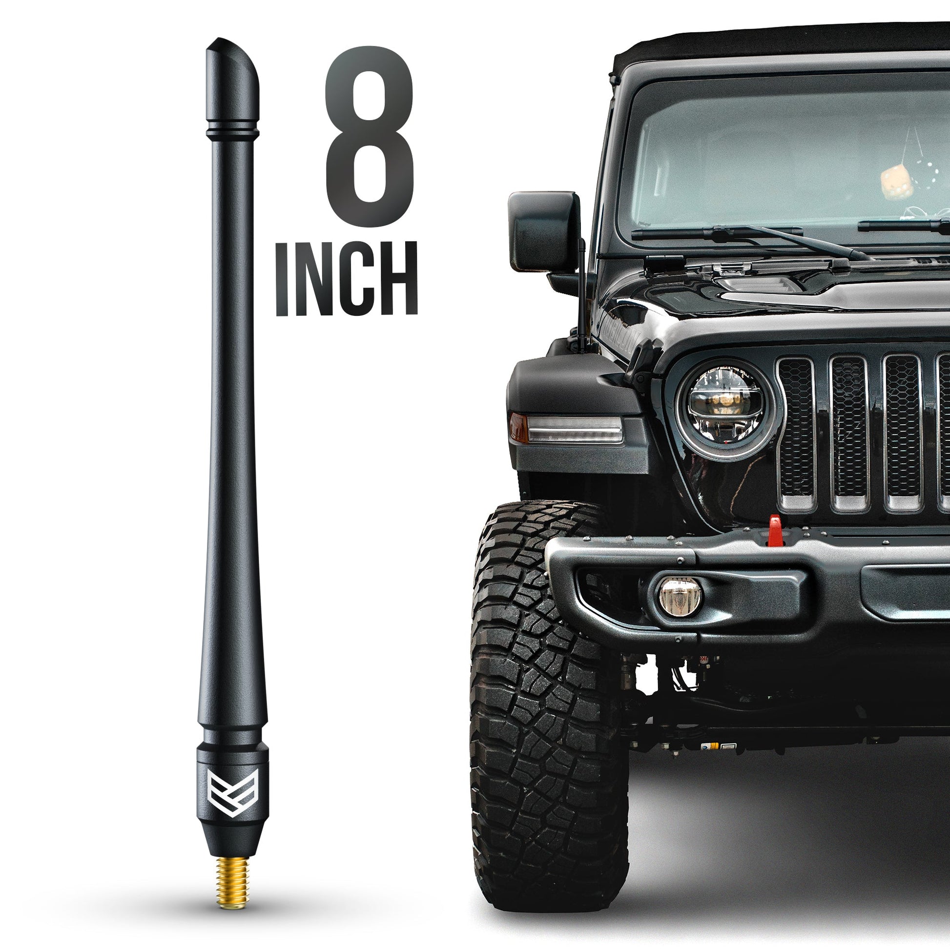 JEEP TUFFGUARD™ FLEXIBLE ANTENNA (8 INCH) by Ronin Factory