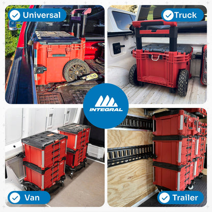Stack Lock - Mount Compatible with Milwaukee Packout Organizers by Integral Truck
