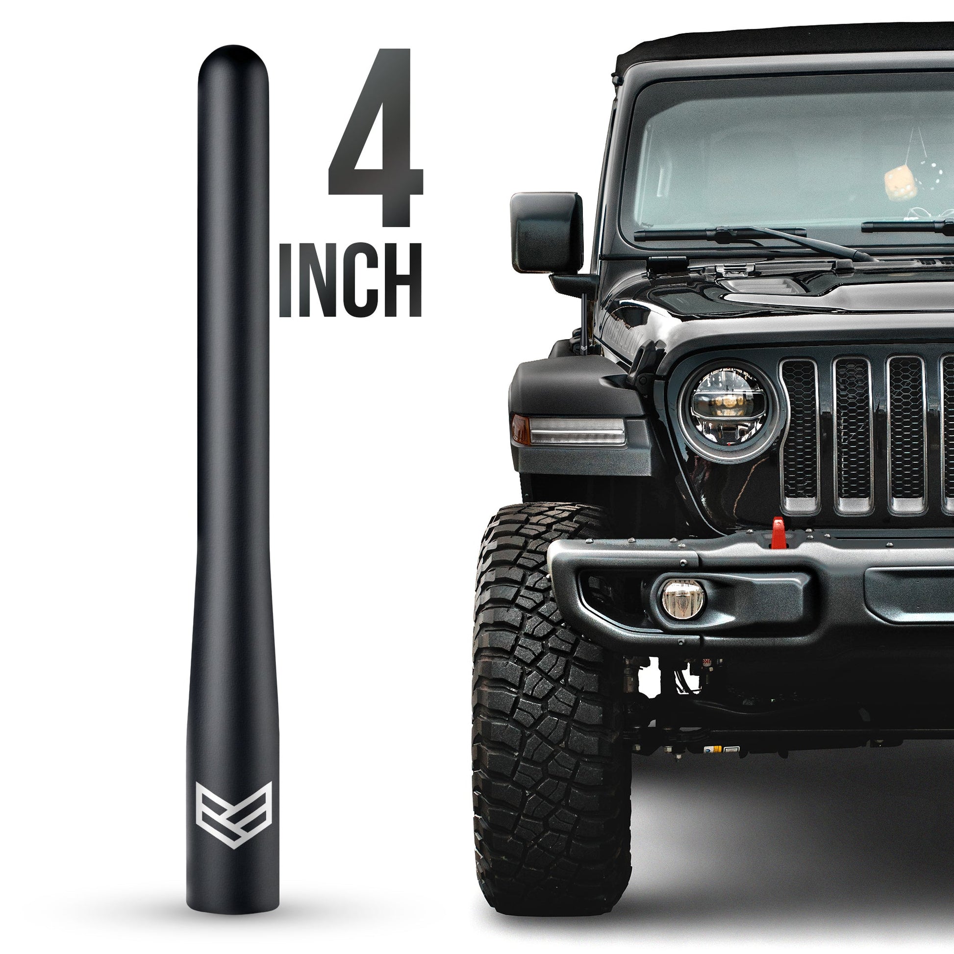 JEEP TUFFLOCK® SHORT ANTENNA (4 INCH) by Ronin Factory