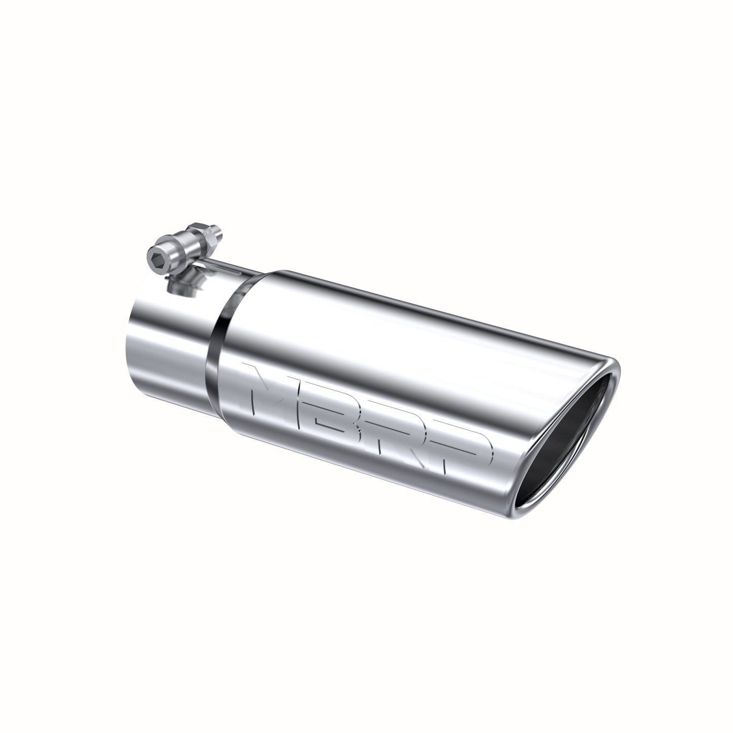 Tip. 3in. O.D. Angled Rolled End 3in. inlet 10in. length. T304 Stainless Steel. by MBRP Exhaust
