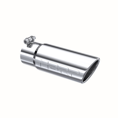 Tip. 3in. O.D. Angled Rolled End 3in. inlet 10in. length. T304 Stainless Steel. by MBRP Exhaust