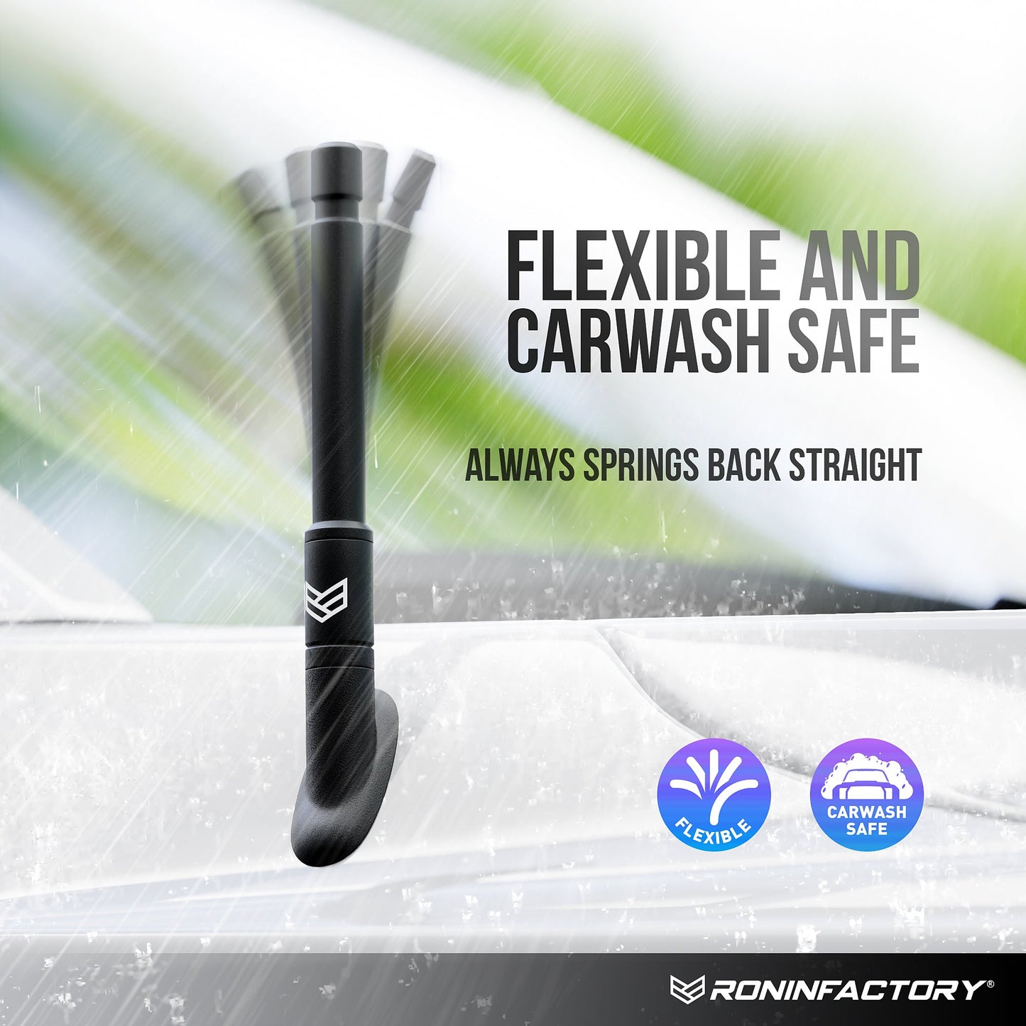 SMARTLOCK™ SHORT FLEXIBLE ANTENNA 8 INCH FOR DODGE RAM (NEW!) by Ronin Factory
