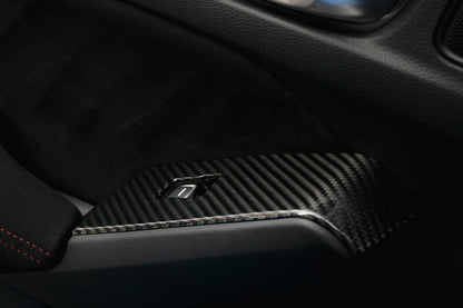 OLM LE Carbon Fiber Window Switch Panel Covers (Set of 4) - 2022+ FL Honda Civic / FL5 Type R by OLM