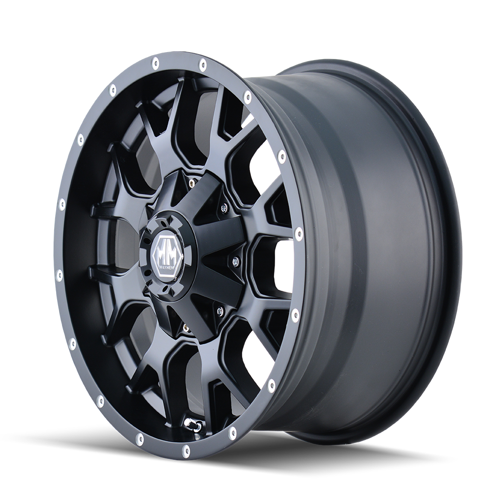 MAYHEM WARRIOR 8015 MATTE BLACK 20X9 8-180 18MM 124.1MM by Mayhem