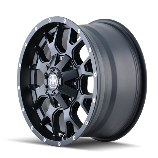 MAYHEM WARRIOR 8015 MATTE BLACK 20X9 8-180 18MM 124.1MM by Mayhem