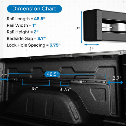 Integral Rails - Bedside Rail System - Chevrolet Silverado & GMC Sierra 1500 (2019+) by Integral Truck