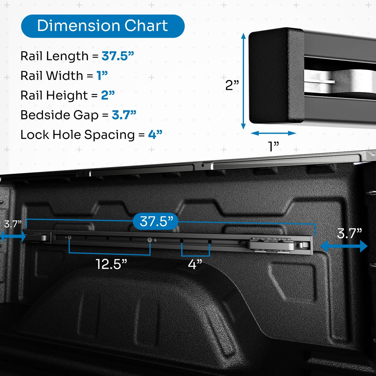 Integral Rails - Bedside Rail System - Chevrolet Silverado & GMC Sierra 1500 (2019+) by Integral Truck