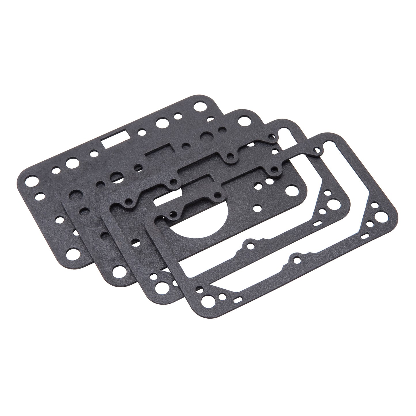 Edelbrock Metering Block And Fuel Bowl Gasket Kit Black Two Pairs by Edelbrock