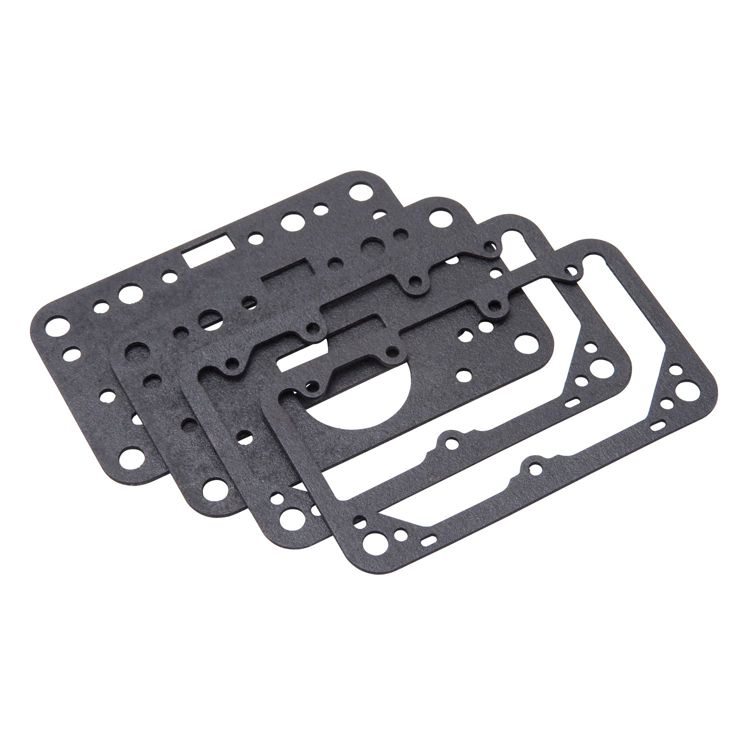 Edelbrock Metering Block And Fuel Bowl Gasket Kit Black Two Pairs by Edelbrock