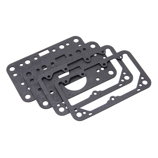 Edelbrock Metering Block And Fuel Bowl Gasket Kit Black Two Pairs by Edelbrock