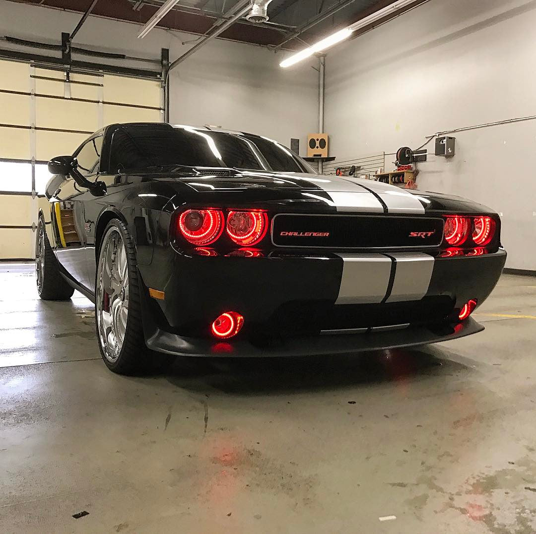 ORACLE Lighting 2008-2014 Dodge Challenger LED Headlight Halo Kit - Standard Mount by ORACLE Lighting