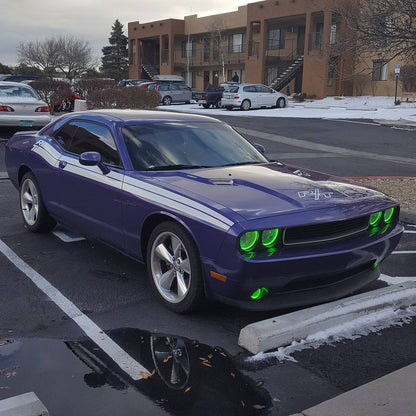ORACLE Lighting 2008-2014 Dodge Challenger LED Headlight Halo Kit - Standard Mount by ORACLE Lighting