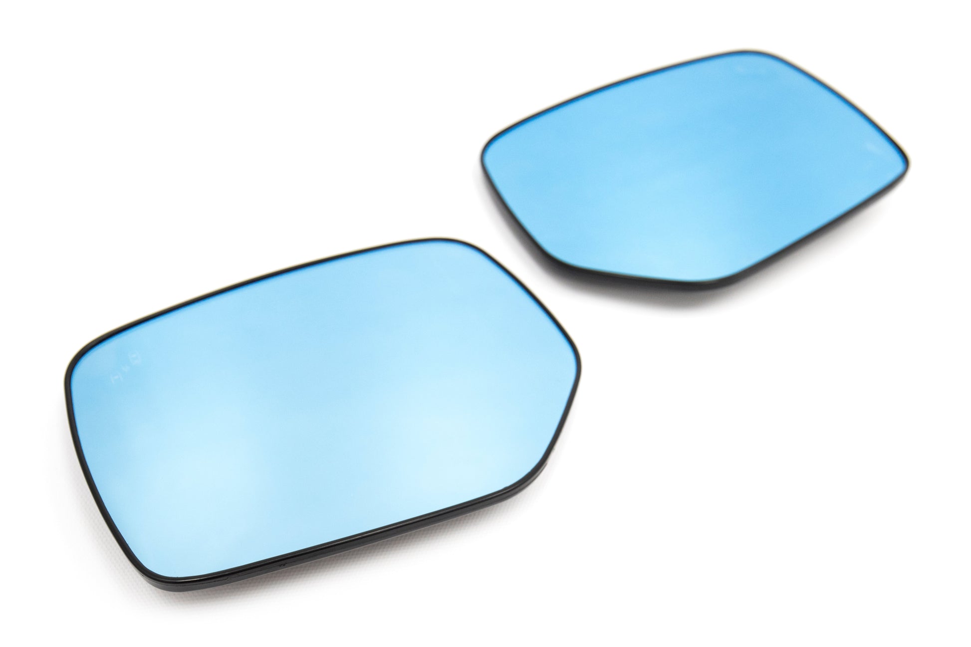 OLM Wide Angle Convex Mirrors with Turn Signals / Blind Spot Detection LED / Defrosters (Blue) - 15+ by OLM