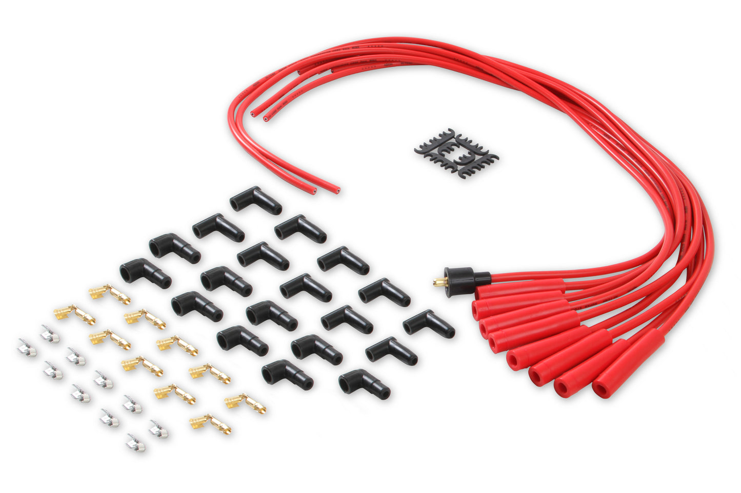 ACCEL 4040R, Spark Plug Wires, Super Stock, Spiral Core, 8mm, Red, Set by ACCEL