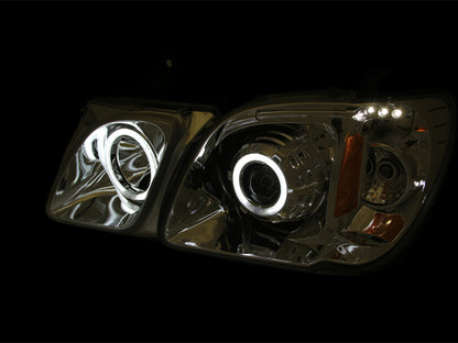 Projector Headlight Set w/Halo by ANZO USA