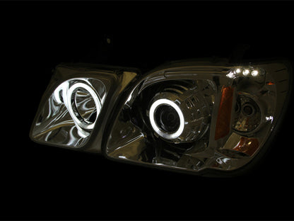 Projector Headlight Set w/Halo by ANZO USA