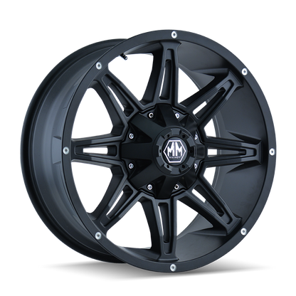 MAYHEM RAMPAGE 8090 MATTE BLACK 20X9 6-135/6-139.7 11MM 106MM by Mayhem