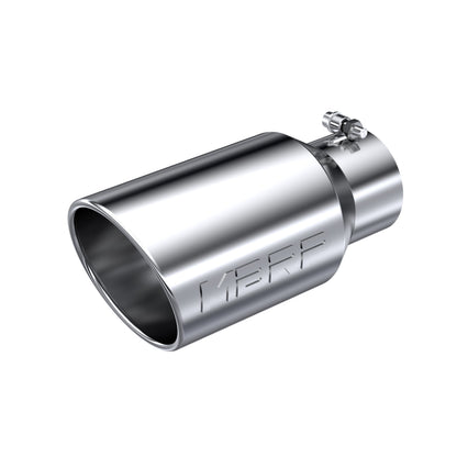 Tip 6" OD. Angled Rolled End. 4" ID. 12" length. T304 Stainless Steel. by MBRP Exhaust