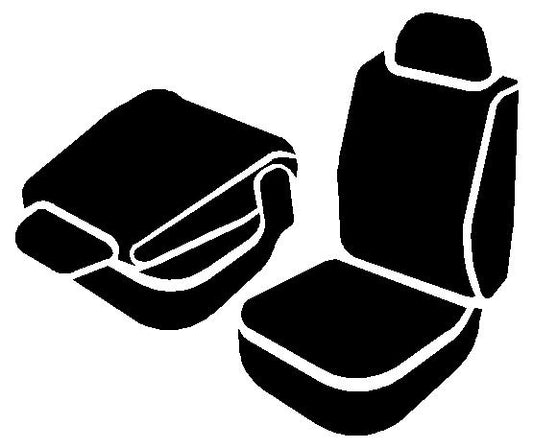 NP90 Series - Neoprene Custom Fit Front Seat Cover- Black/Gray Center Panel by FIA