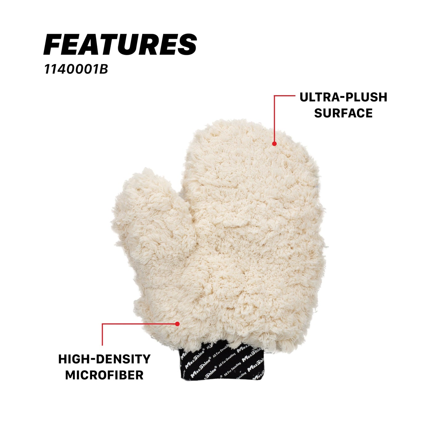Microfiber Wash Mitts by MaxshineUSA