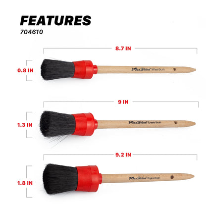 Auto Detailing Brush Set by MaxshineUSA