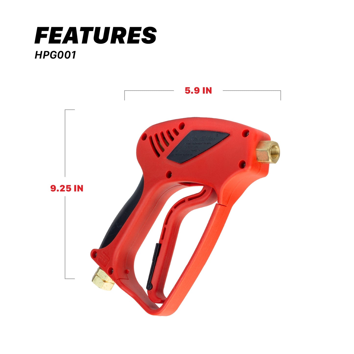 Pressure Washer Gun - Short Wand by MaxshineUSA