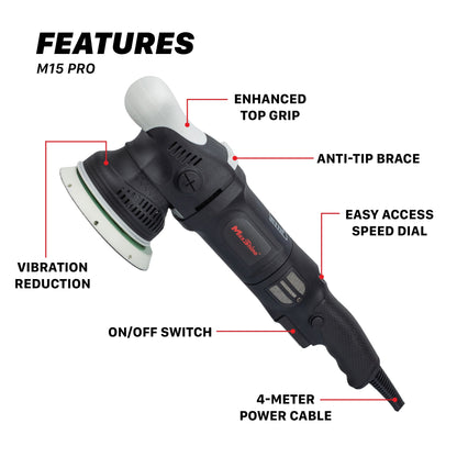 Rotary Polisher Buffer | M1000 - 5in Plate, 1000W by MaxshineUSA
