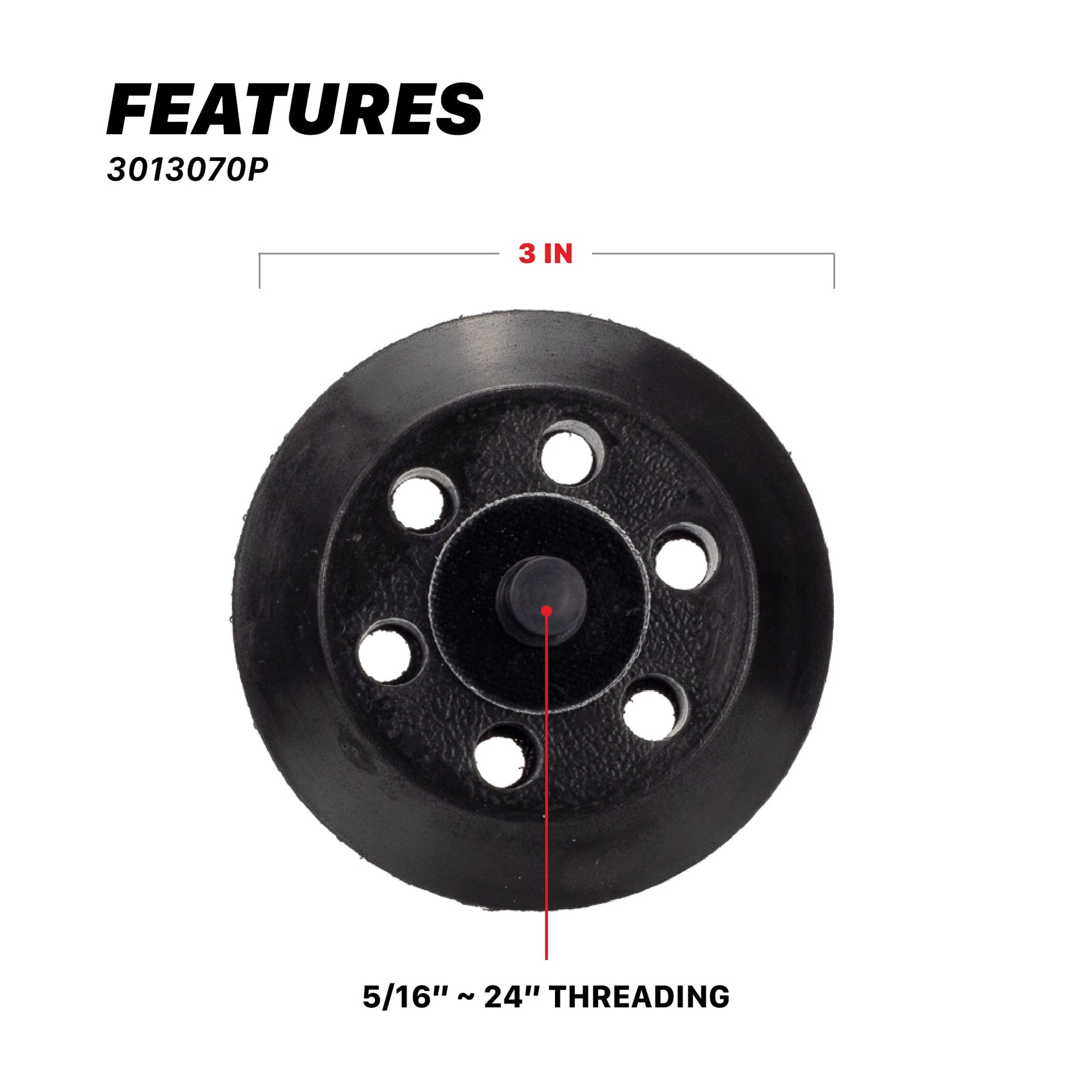 3 inch Backing Plate for Polishers | M312 Dual Action Backing Plate by MaxshineUSA