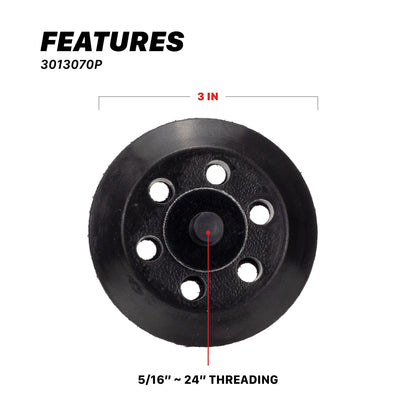 3 inch Backing Plate for Polishers | M312 Dual Action Backing Plate by MaxshineUSA