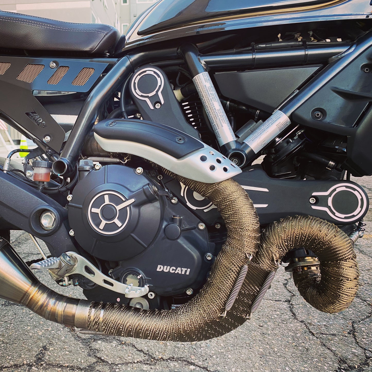 One 50 foot roll of 2 inch wide Titanium exhaust wrap. by Design Engineering